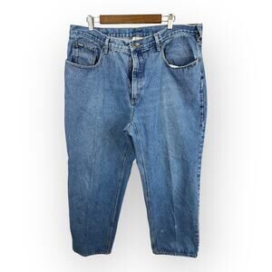 Sorel Mens Size 40x30 Blue Denim Relaxed Fit Straight Leg Jeans